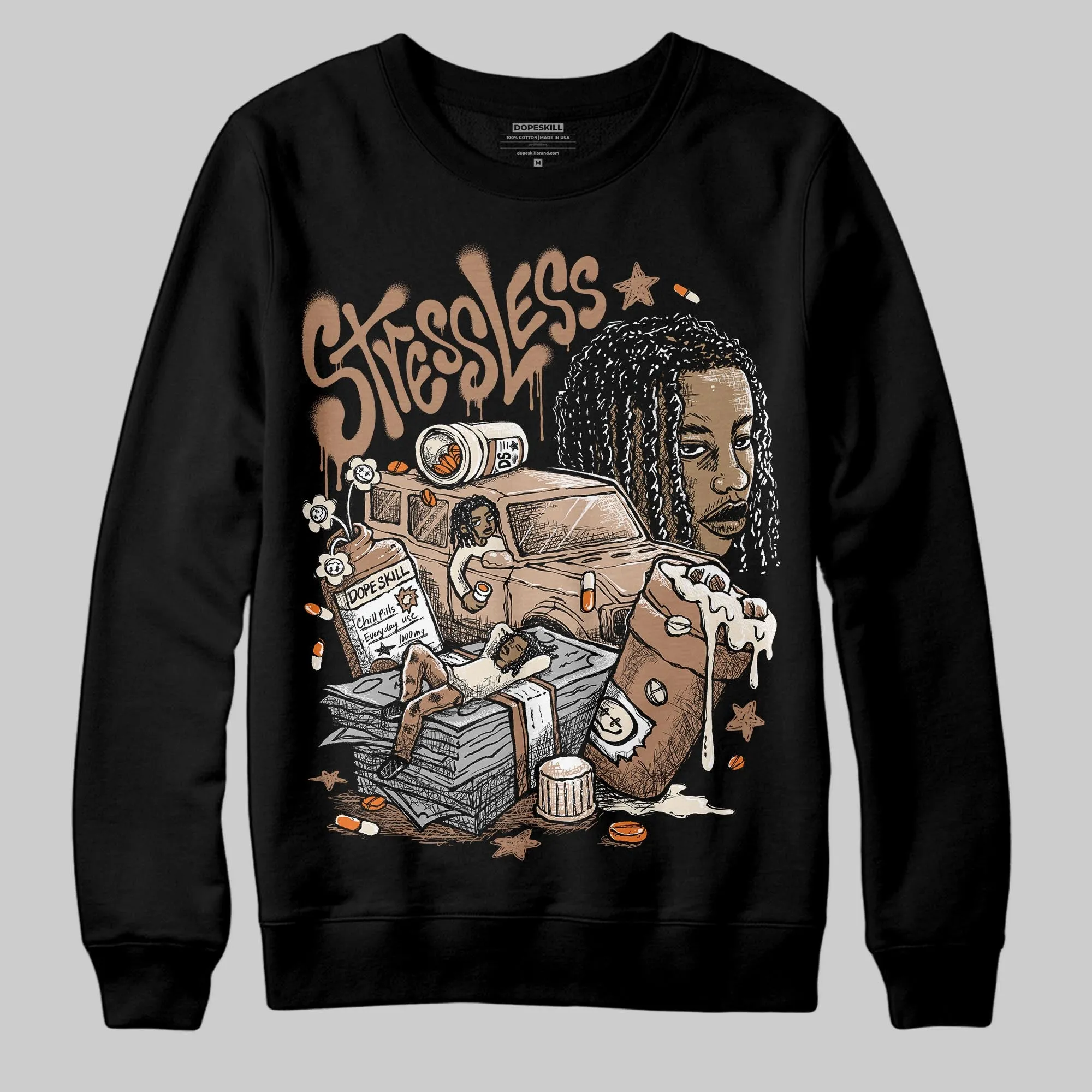 Cozy Girl 4s DopeSkill Sweatshirt Stressless Graphic sold by DopeSkill product image thumbnail 2