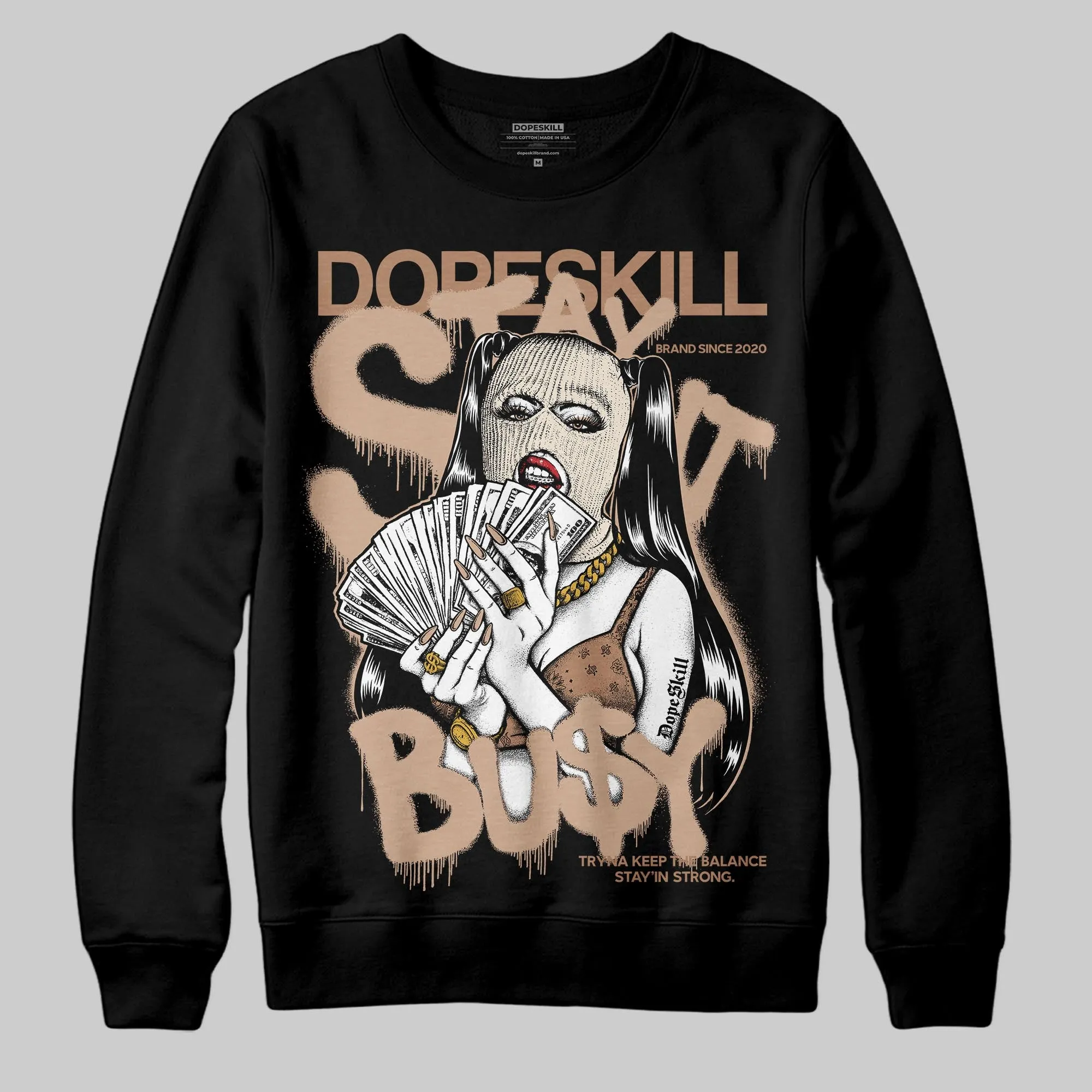 Cozy Girl 4s DopeSkill Sweatshirt Stay It Busy Graphic sold by DopeSkill product image thumbnail 2