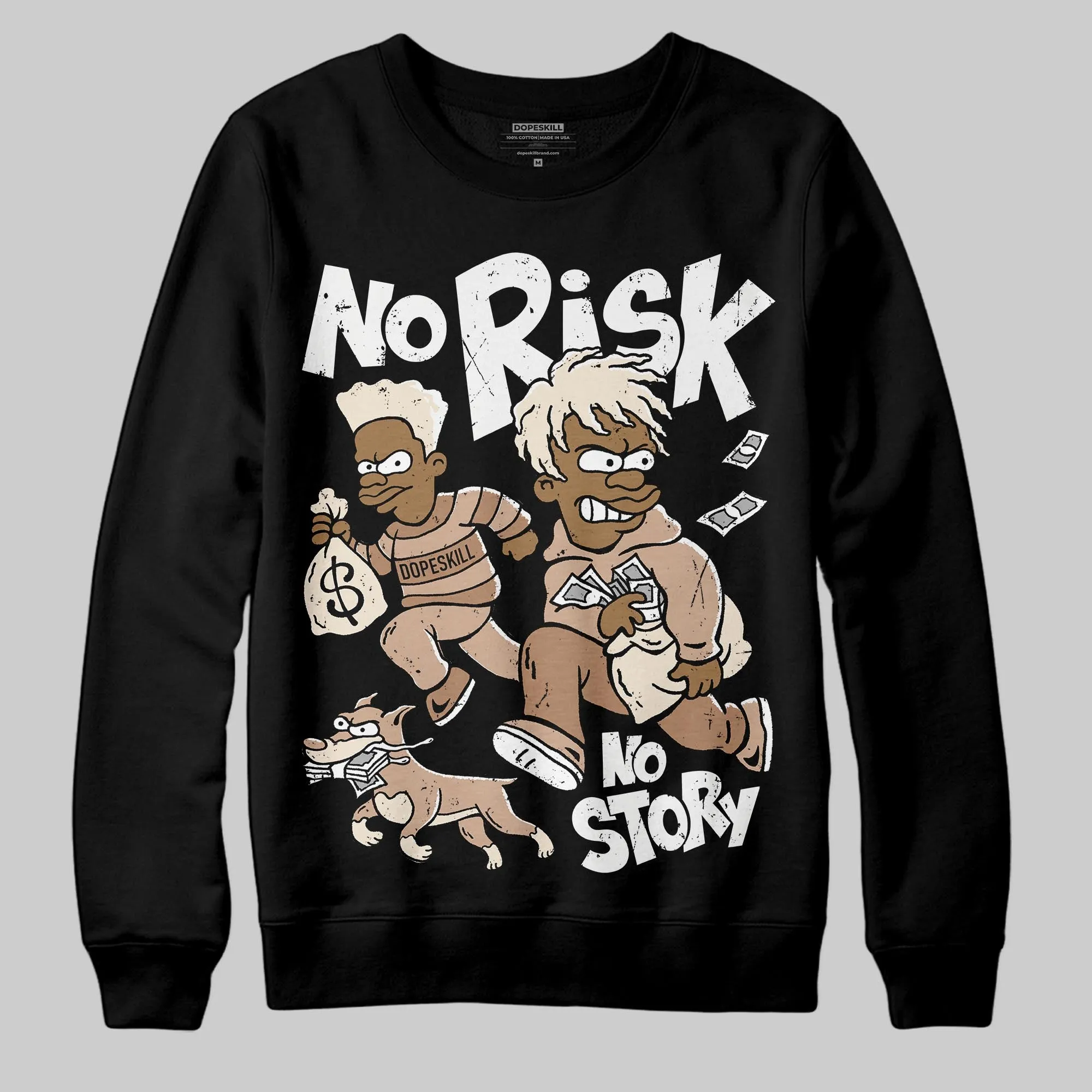 Cozy Girl 4s DopeSkill Sweatshirt No Risk No Story Graphic sold by DopeSkill product image thumbnail 2