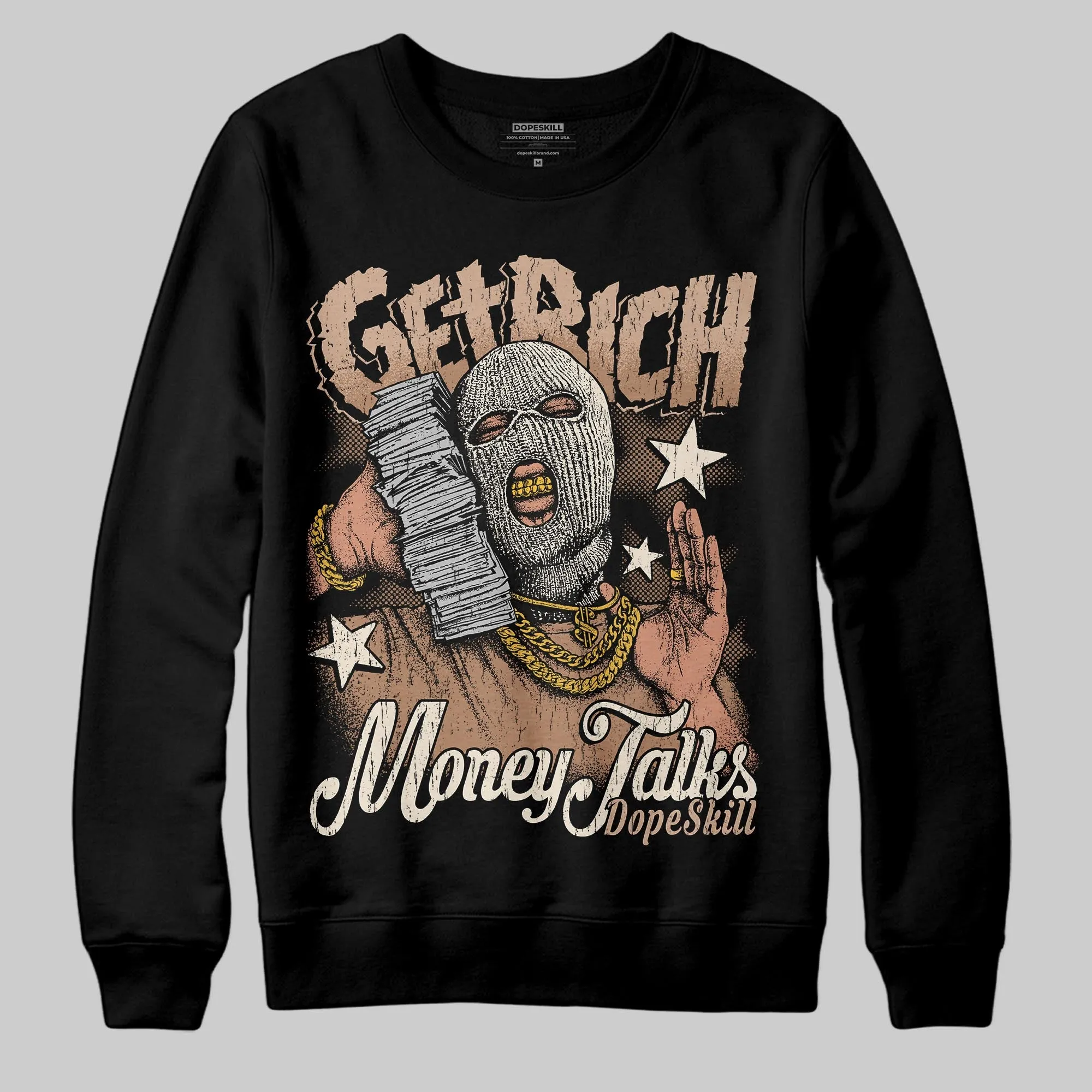 Cozy Girl 4s DopeSkill Sweatshirt Get Rich Graphic sold by DopeSkill product image thumbnail 2