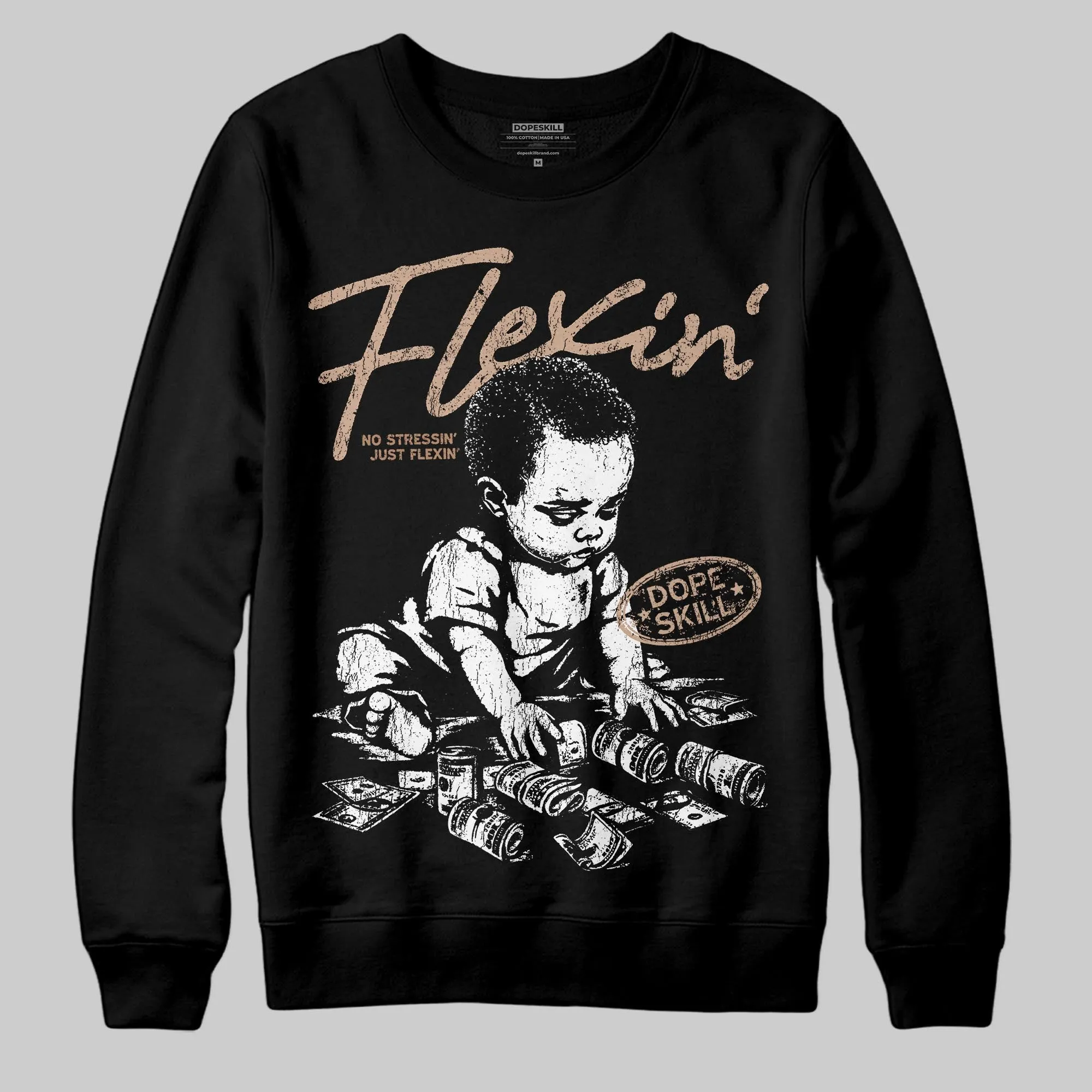 Cozy Girl 4s DopeSkill Sweatshirt Flexin' Graphic sold by DopeSkill product image thumbnail 2