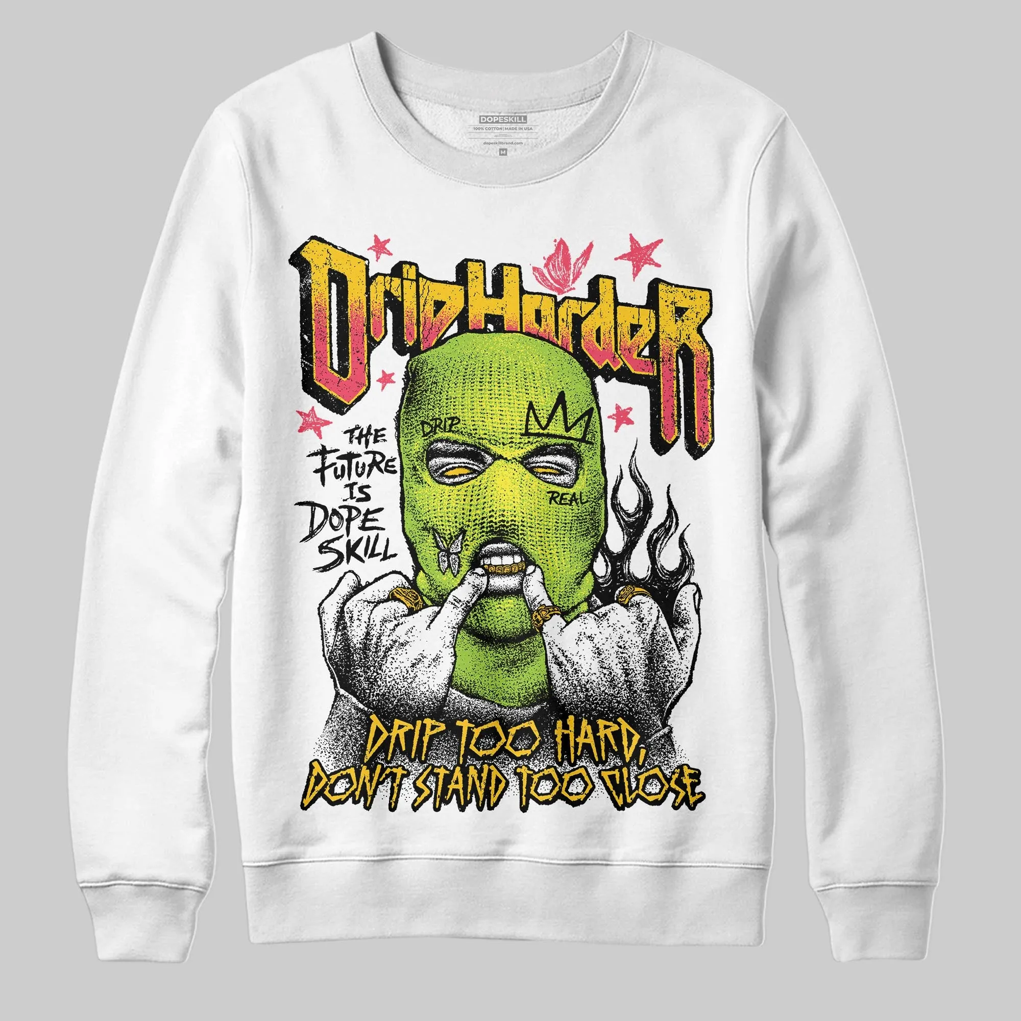 Yellow Collection DopeSkill Sweatshirt Drip Harder Graphic sold by DopeSkill product image thumbnail 2