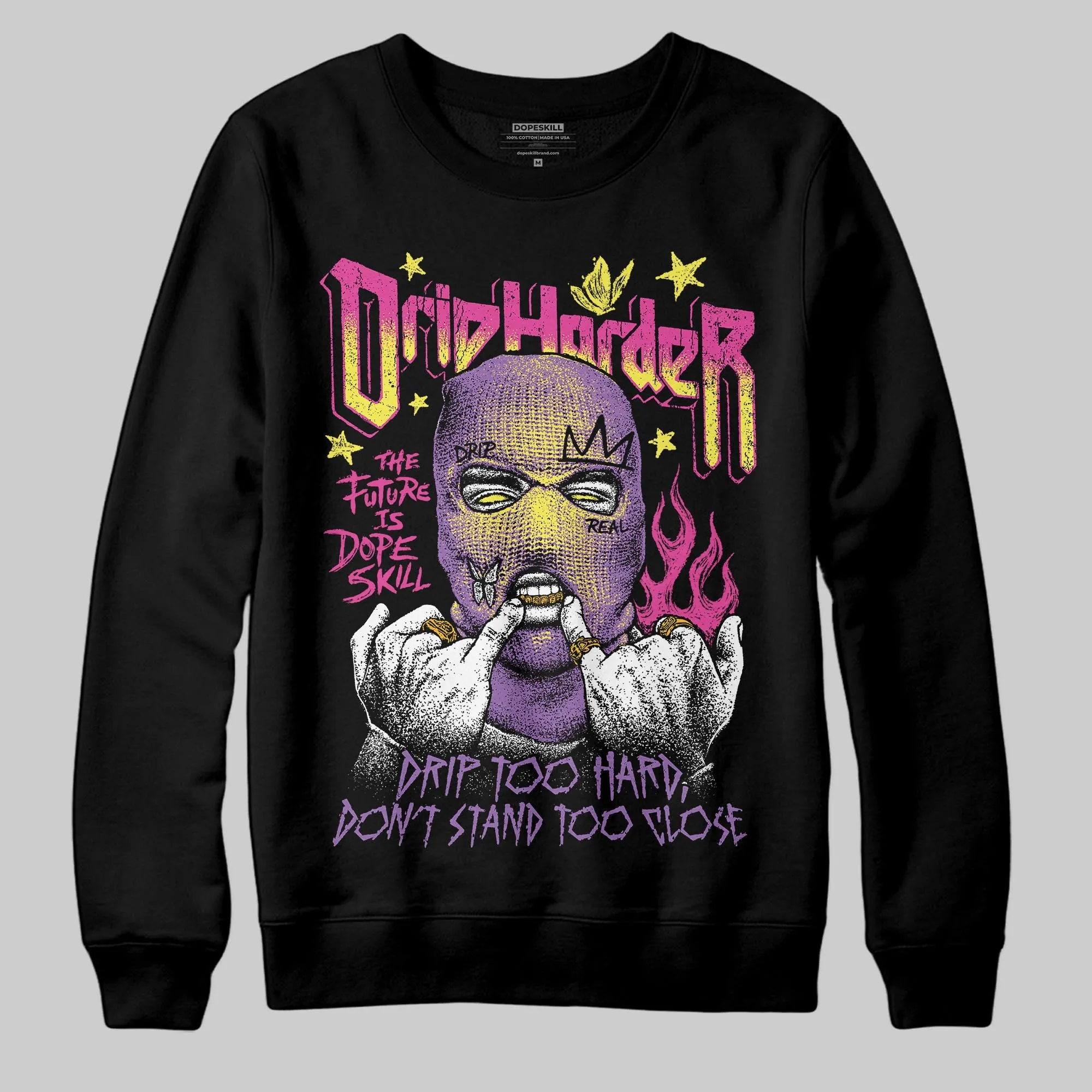 PURPLE Collection DopeSkill Sweatshirt Drip Harder Graphic sold by DopeSkill