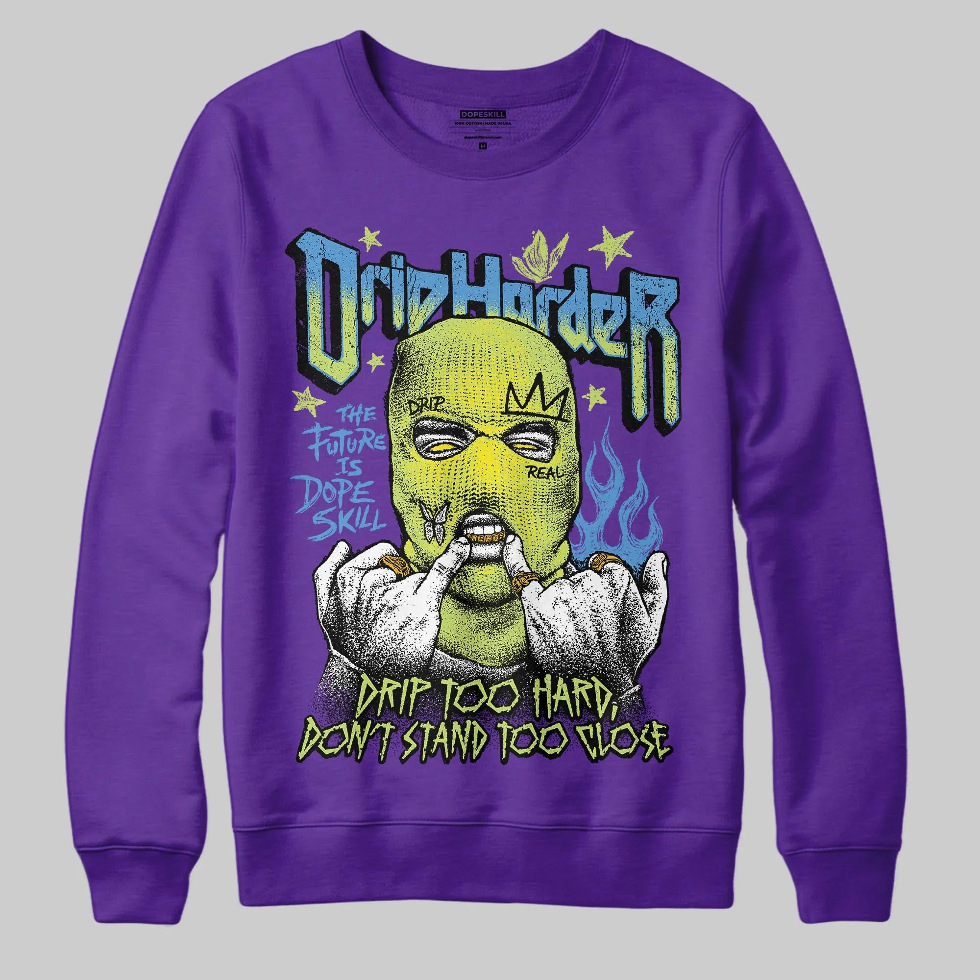 PURPLE Collection DopeSkill Sweatshirt Drip Harder Graphic sold by DopeSkill product image thumbnail 3