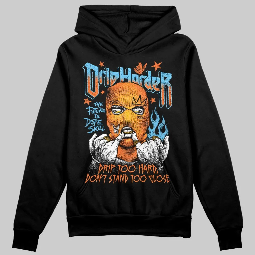 Orange Black White DopeSkill Hoodie Sweatshirt Drip Harder Graphic sold by DopeSkill product image thumbnail 2