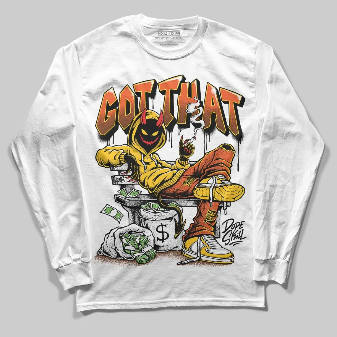Yellow Collection DopeSkill Long Sleeve T-Shirt Got That Graphic sold by DopeSkill product image thumbnail 2