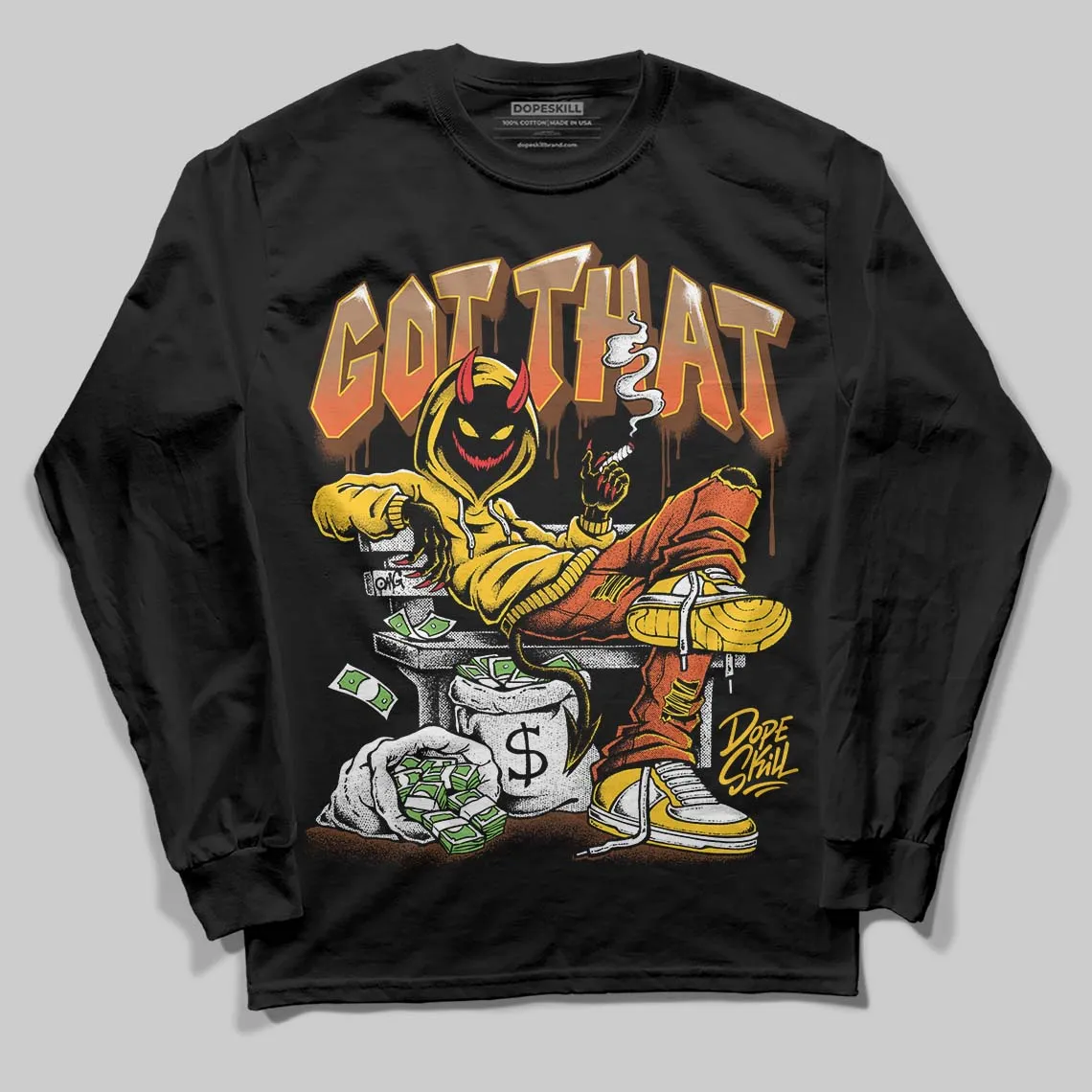 Yellow Collection DopeSkill Long Sleeve T-Shirt Got That Graphic sold by DopeSkill