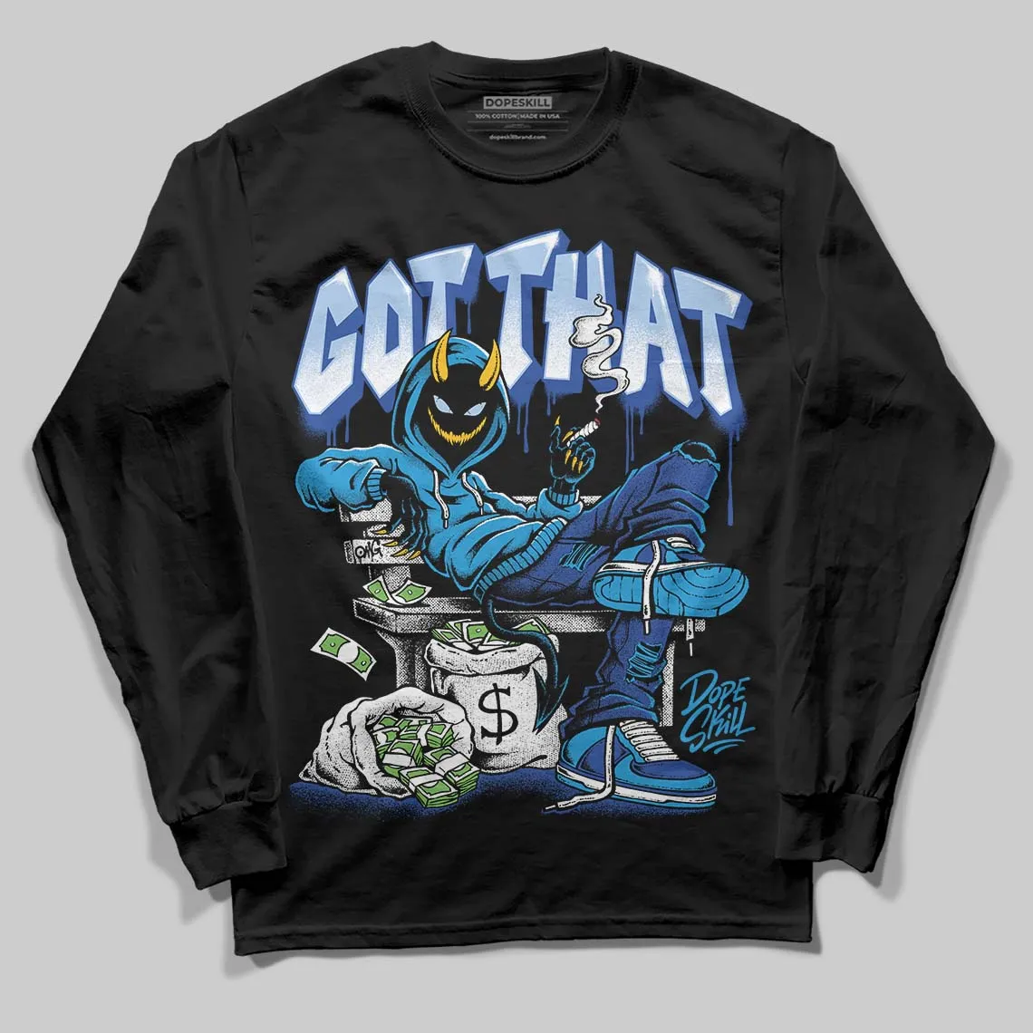 Royal Blue Collection DopeSkill Long Sleeve T-Shirt Got That Graphic sold by DopeSkill product image thumbnail 2