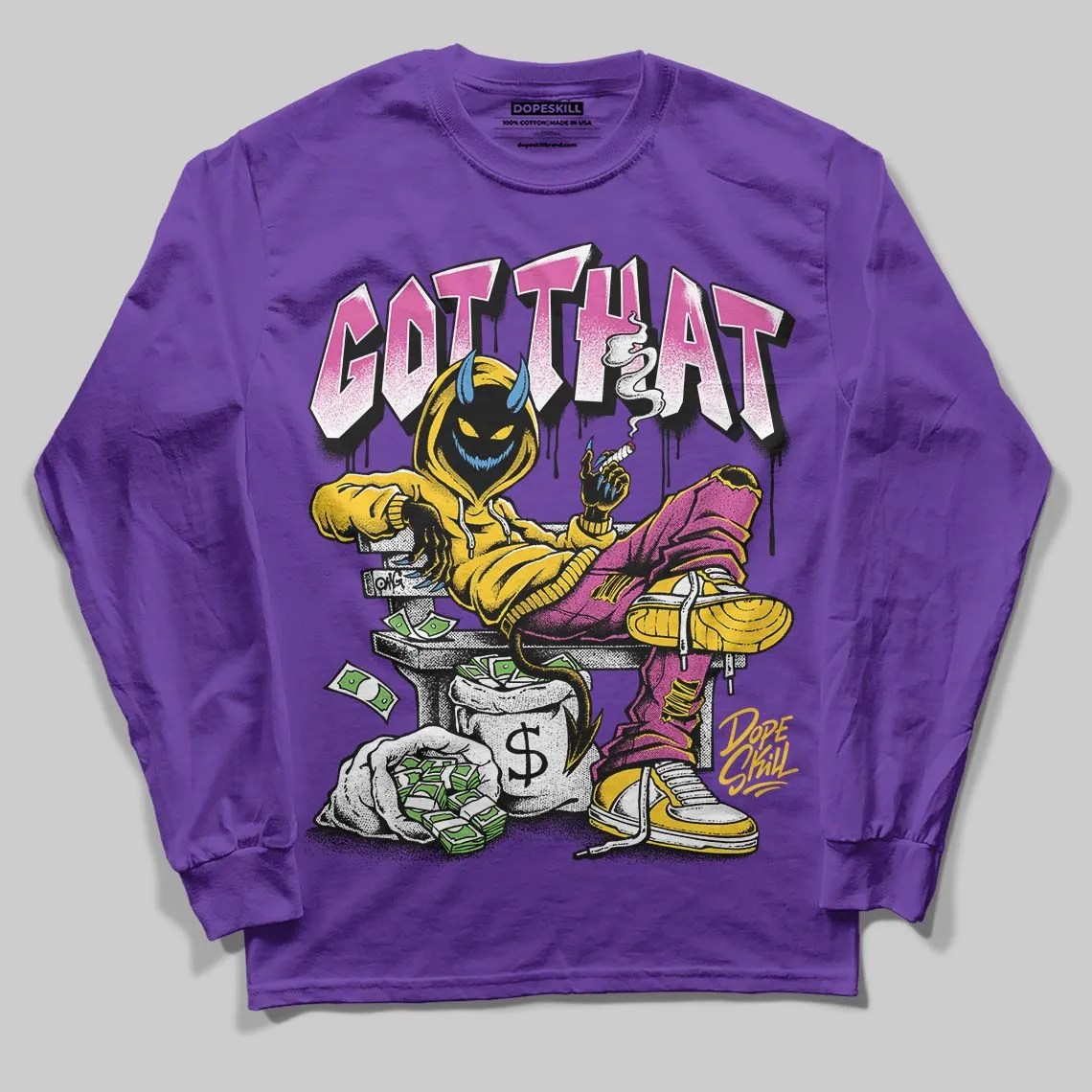 PURPLE Collection DopeSkill Long Sleeve T-Shirt Got That Graphic sold by DopeSkill product image thumbnail 3