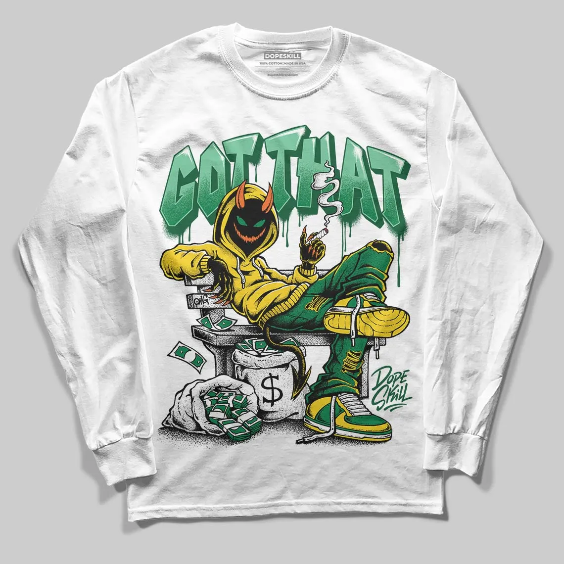 Green Collection DopeSkill Long Sleeve T-Shirt Got That Graphic sold by DopeSkill