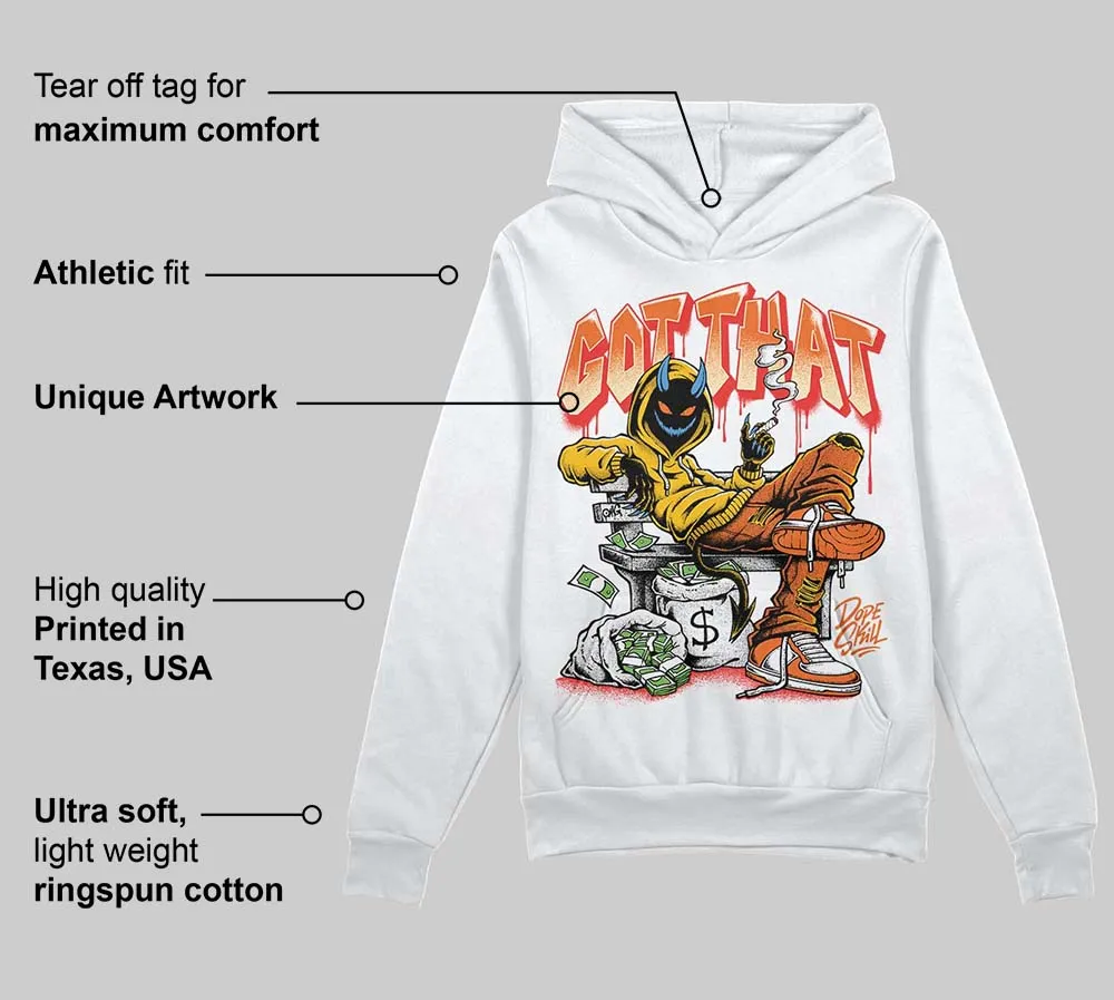 Orange Black White DopeSkill Hoodie Sweatshirt Got That Graphic sold by DopeSkill product image thumbnail 3
