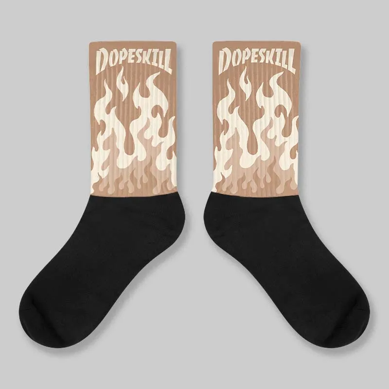 Cozy Girl 4s DopeSkill Sublimated Sock FIRE Graphic sold by DopeSkill