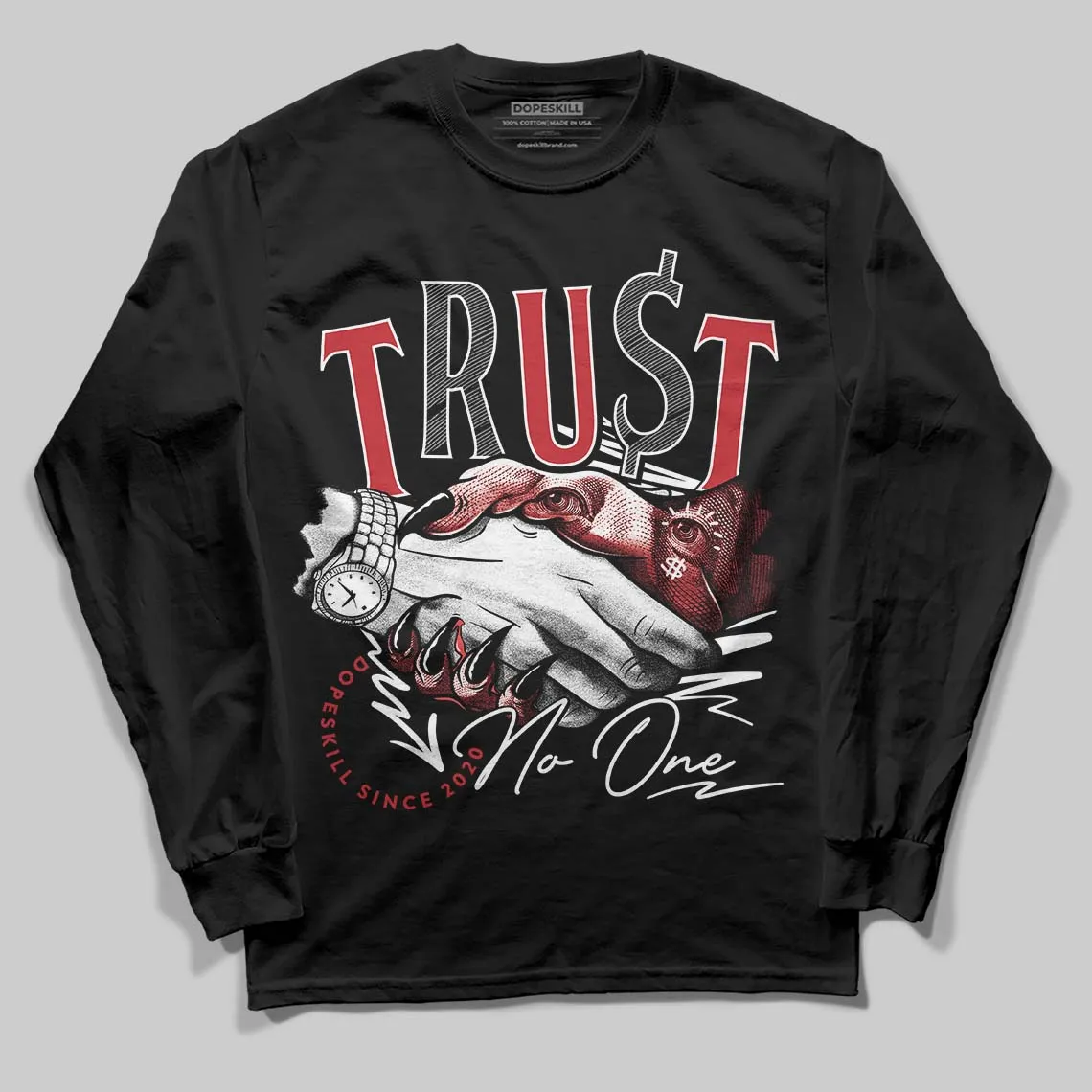 Chicago OG 1s DopeSkill Long Sleeve T-Shirt Trust No One Graphic sold by DopeSkill product image thumbnail 2