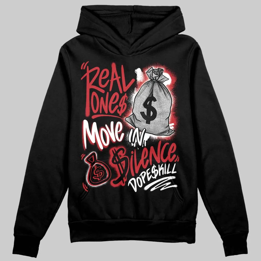 Chicago OG 1s DopeSkill Hoodie Sweatshirt Real Ones Move In Silence Graphic sold by DopeSkill product image thumbnail 2