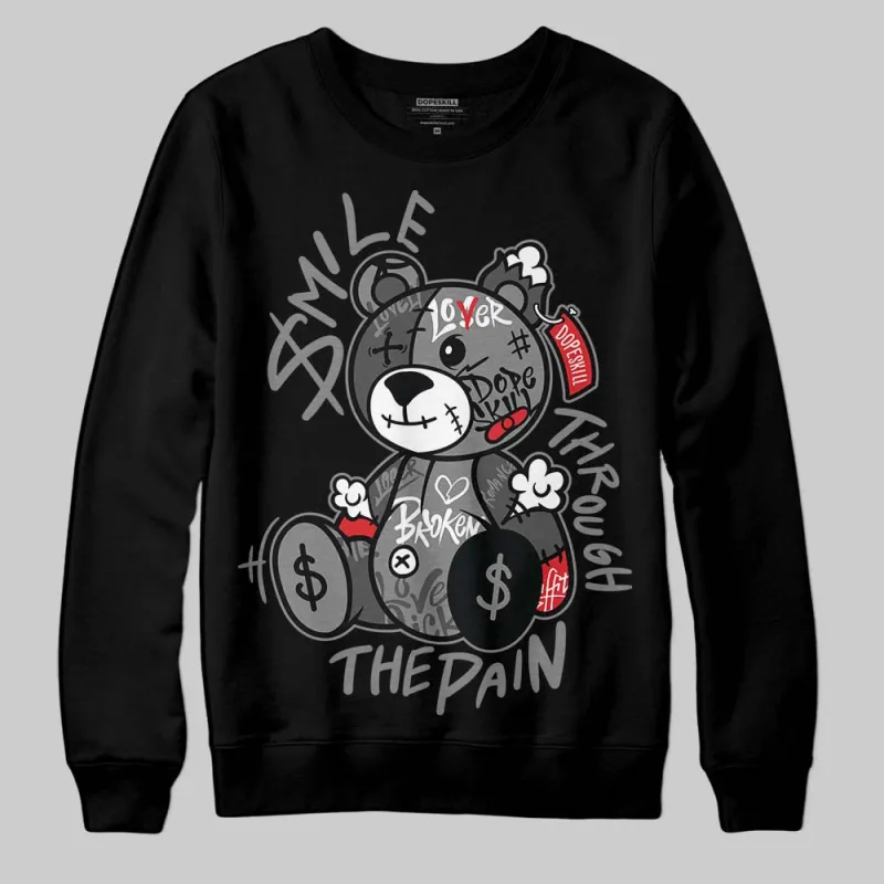 Shadow 10s DopeSkill Sweatshirt Smile Through The Pain Graphic sold by DopeSkill