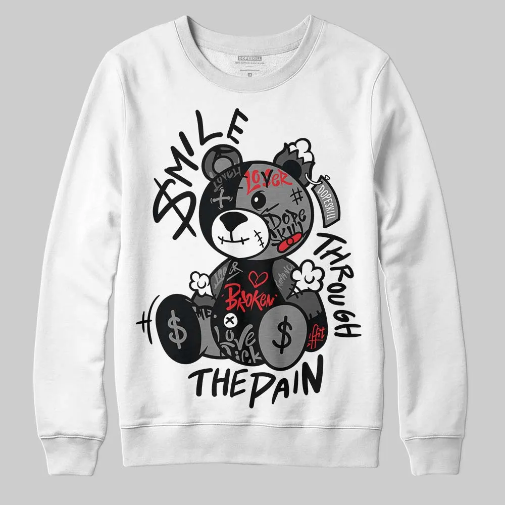 Shadow 10s DopeSkill Sweatshirt Smile Through The Pain Graphic sold by DopeSkill product image thumbnail 2