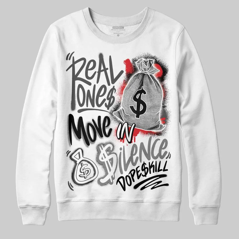 Shadow 10s DopeSkill Sweatshirt Real Ones Move In Silence Graphic sold by DopeSkill product image thumbnail 2
