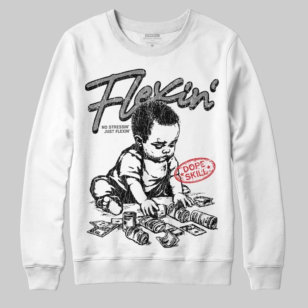 Shadow 10s DopeSkill Sweatshirt Flexin' Graphic sold by DopeSkill product image thumbnail 2