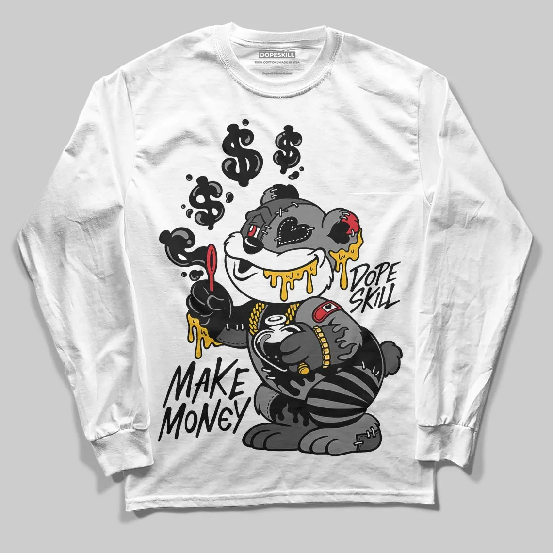Shadow 10s DopeSkill Long Sleeve T-Shirt Make Money Graphic sold by DopeSkill product image thumbnail 2