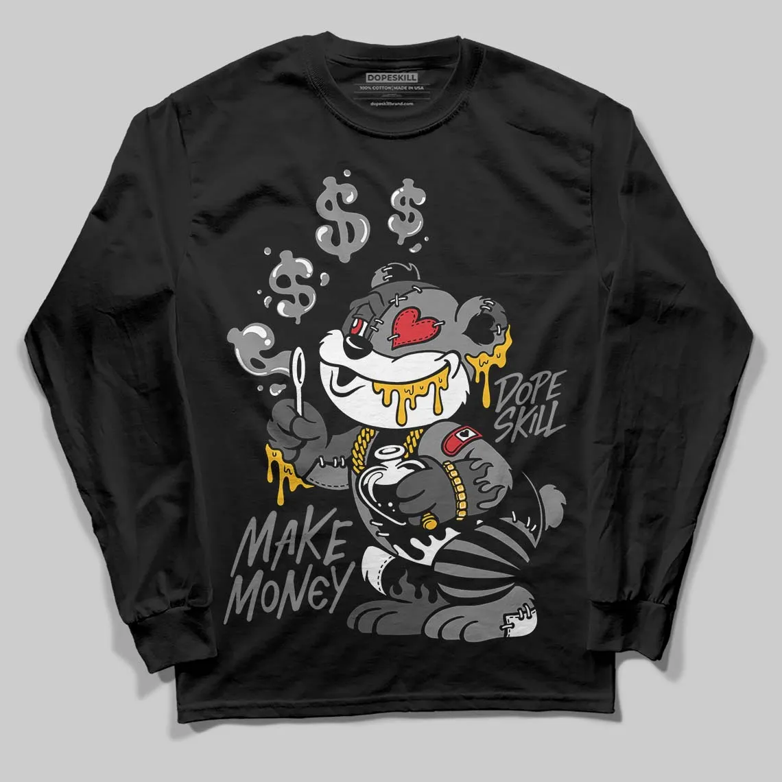 Shadow 10s DopeSkill Long Sleeve T-Shirt Make Money Graphic sold by DopeSkill