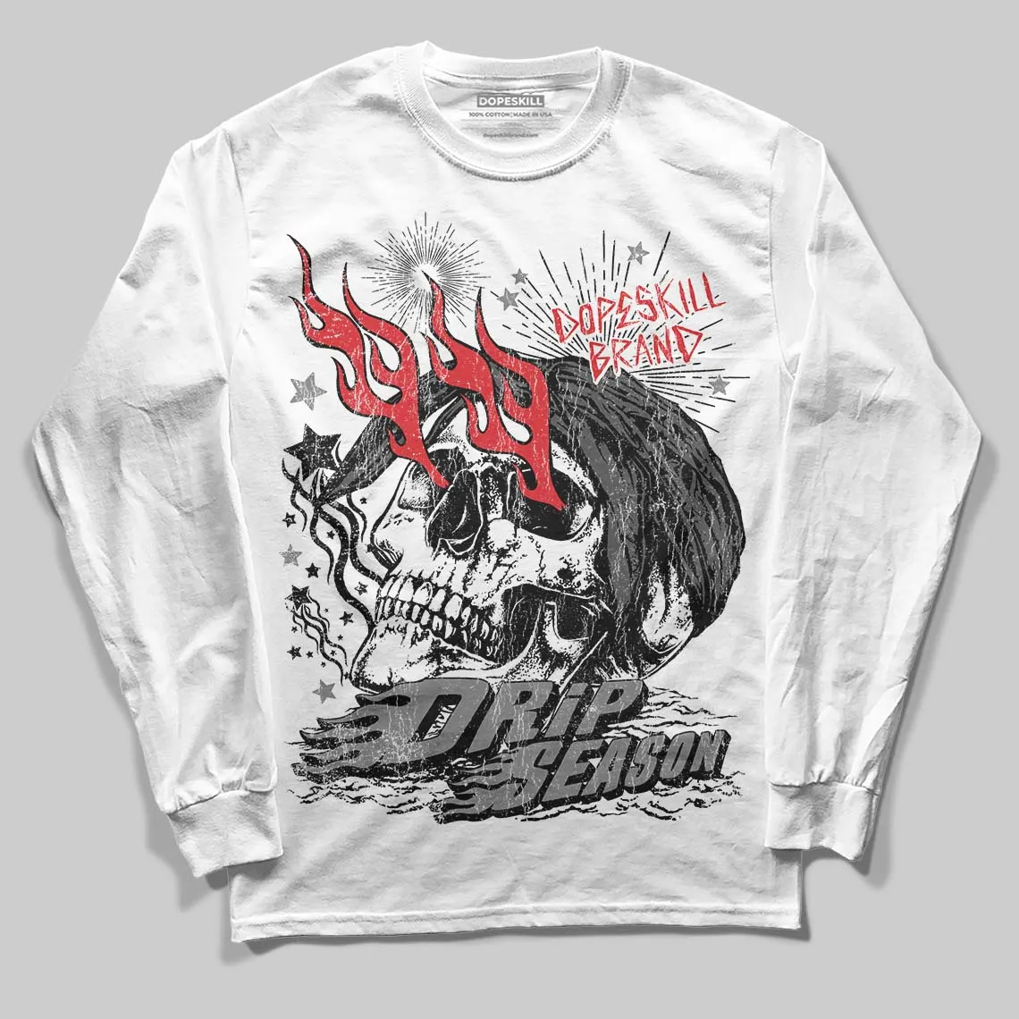 Shadow 10s DopeSkill Long Sleeve T-Shirt Drip Season Graphic sold by DopeSkill product image thumbnail 2