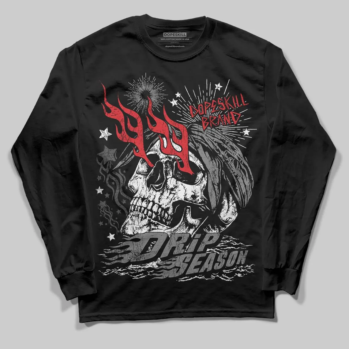 Shadow 10s DopeSkill Long Sleeve T-Shirt Drip Season Graphic sold by DopeSkill