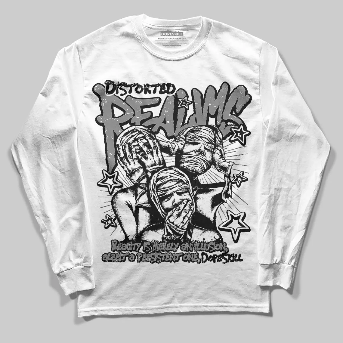 Shadow 10s DopeSkill Long Sleeve T-Shirt Distorted Realms Graphic sold by DopeSkill product image thumbnail 2