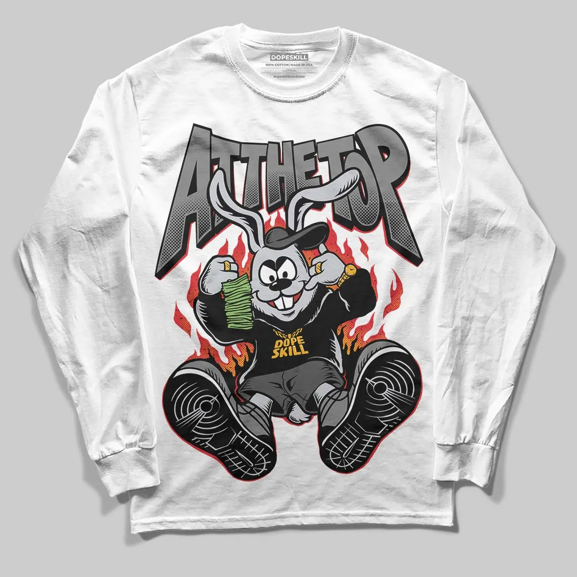 Shadow 10s DopeSkill Long Sleeve T-Shirt At The Top Graphic sold by DopeSkill product image thumbnail 2