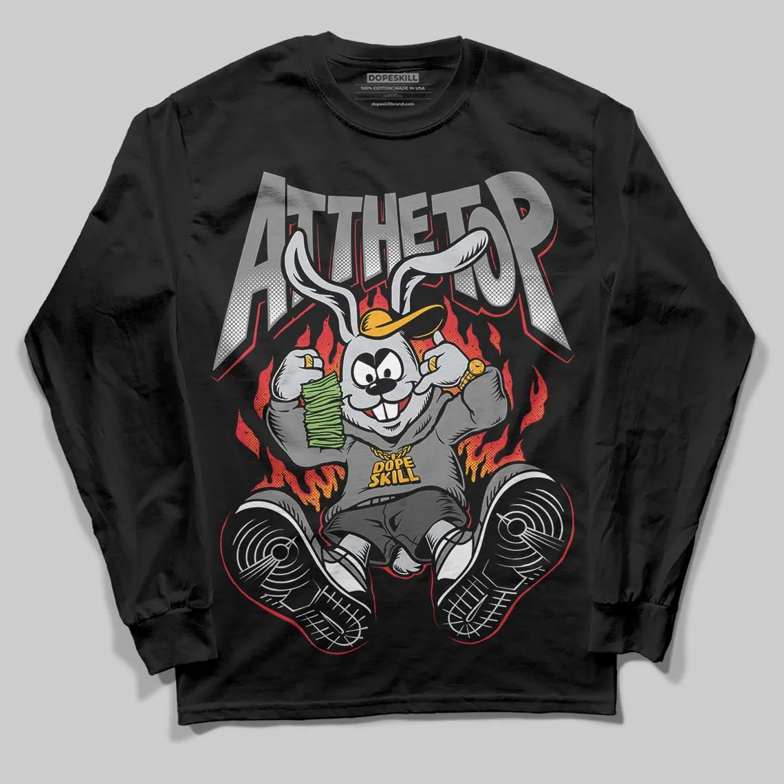 Shadow 10s DopeSkill Long Sleeve T-Shirt At The Top Graphic sold by DopeSkill