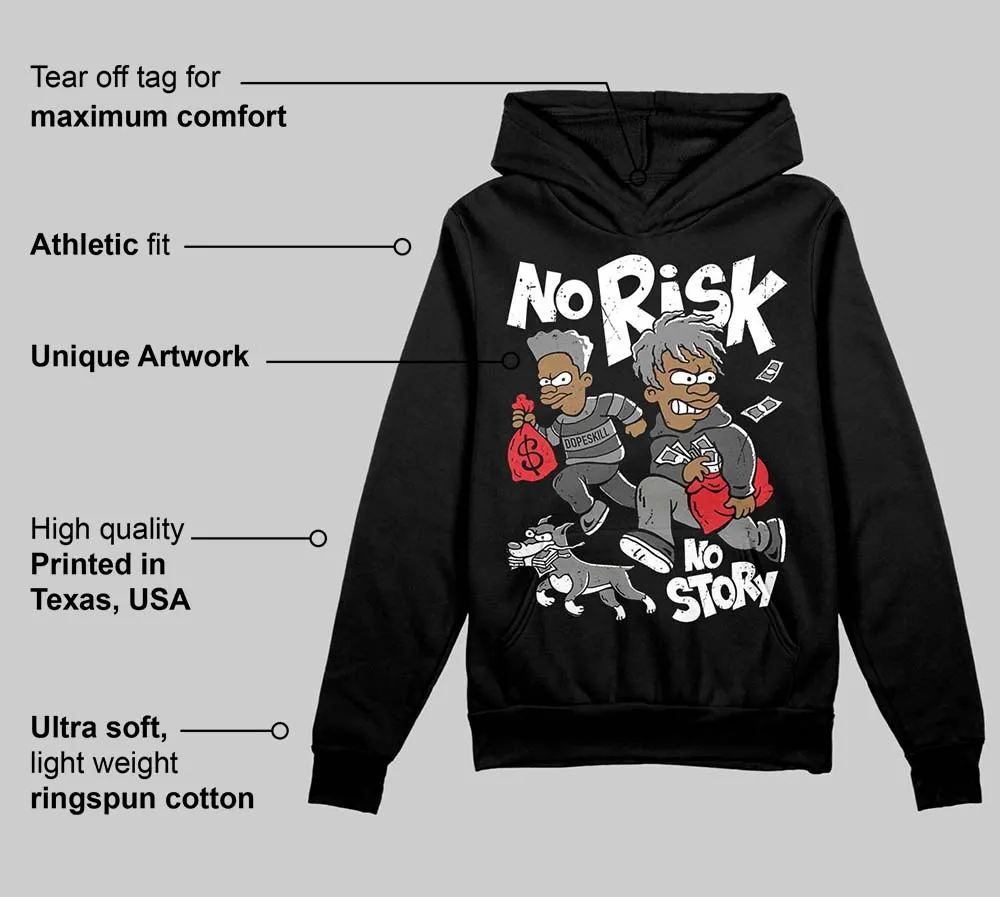 Shadow 10s DopeSkill Hoodie Sweatshirt No Risk No Story Graphic sold by DopeSkill product image thumbnail 3