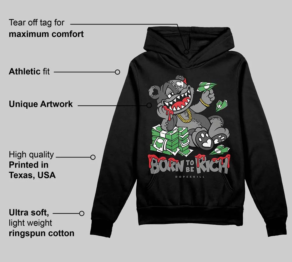 Shadow 10s DopeSkill Hoodie Sweatshirt Born To Be Rich Graphic sold by DopeSkill product image thumbnail 3