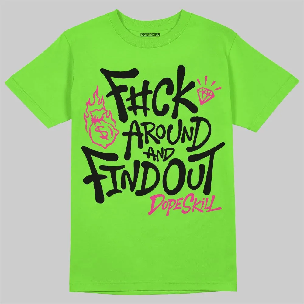Neon Green Collection DopeSkill T-Shirt F#ck Around And Find Out Graphic sold by DopeSkill product image thumbnail 3