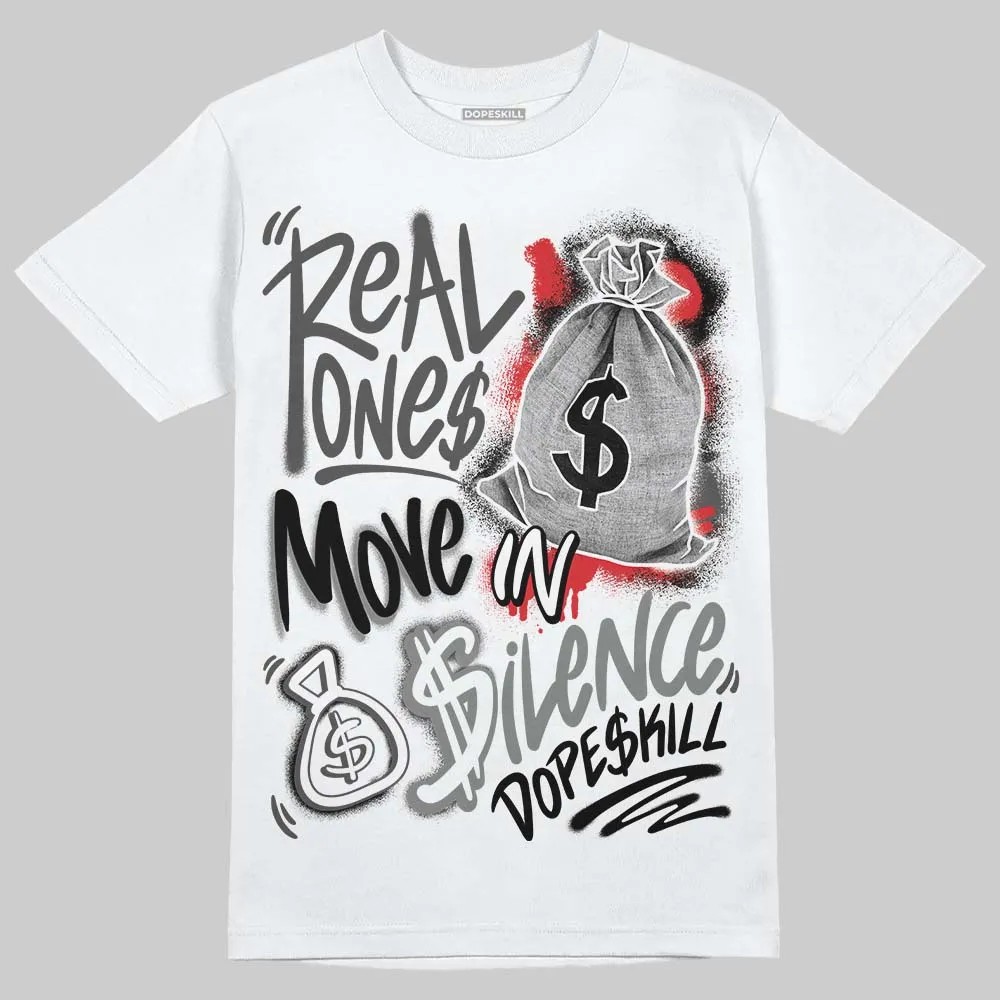 Shadow 10s DopeSkill T-Shirt Real Ones Move In Silence Graphic sold by DopeSkill product image thumbnail 2