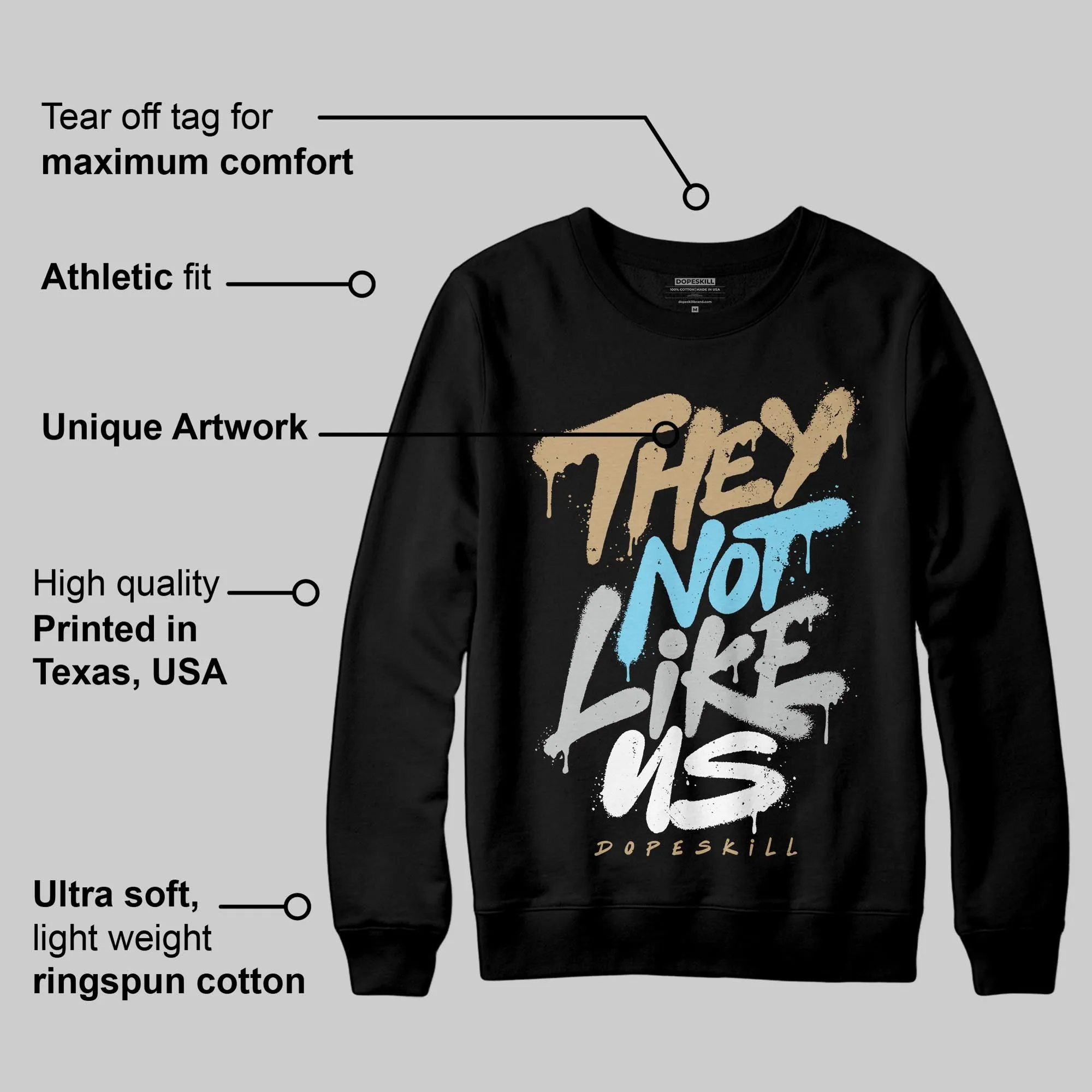 “H-Town” 11s DopeSkill Sweatshirt They Not Like Us Graphic sold by DopeSkill product image thumbnail 3