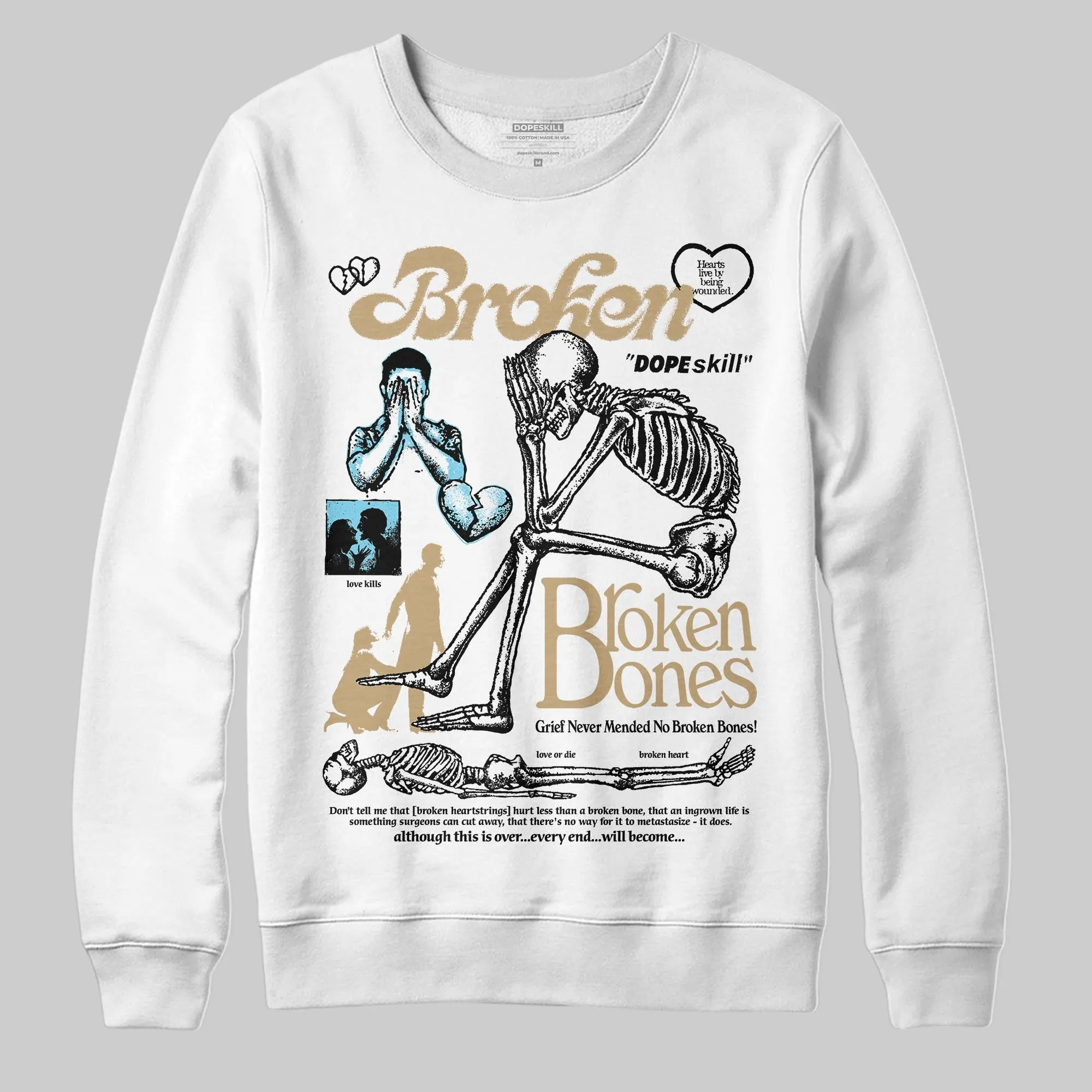 “H-Town” 11s DopeSkill Sweatshirt Broken Bones Graphic sold by DopeSkill product image thumbnail 2