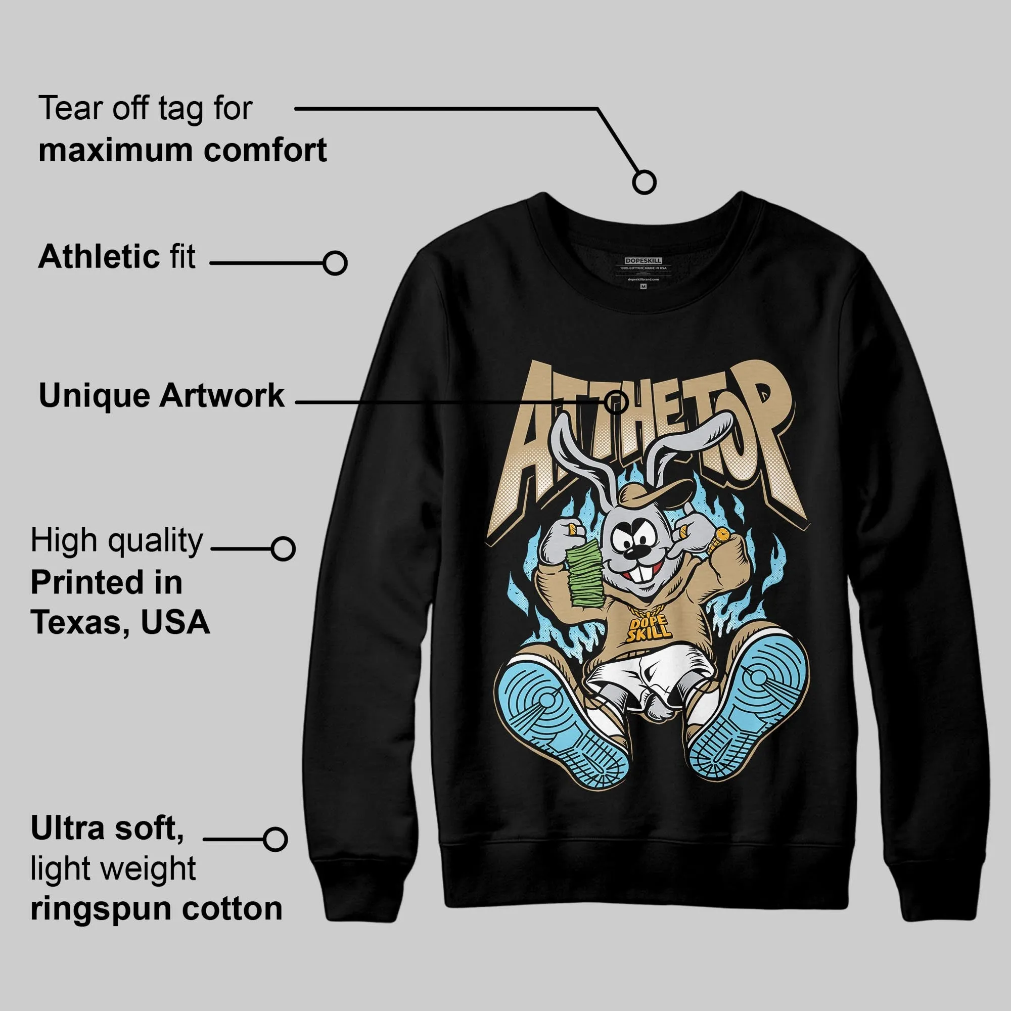 “H-Town” 11s DopeSkill Sweatshirt At The Top Graphic sold by DopeSkill product image thumbnail 3