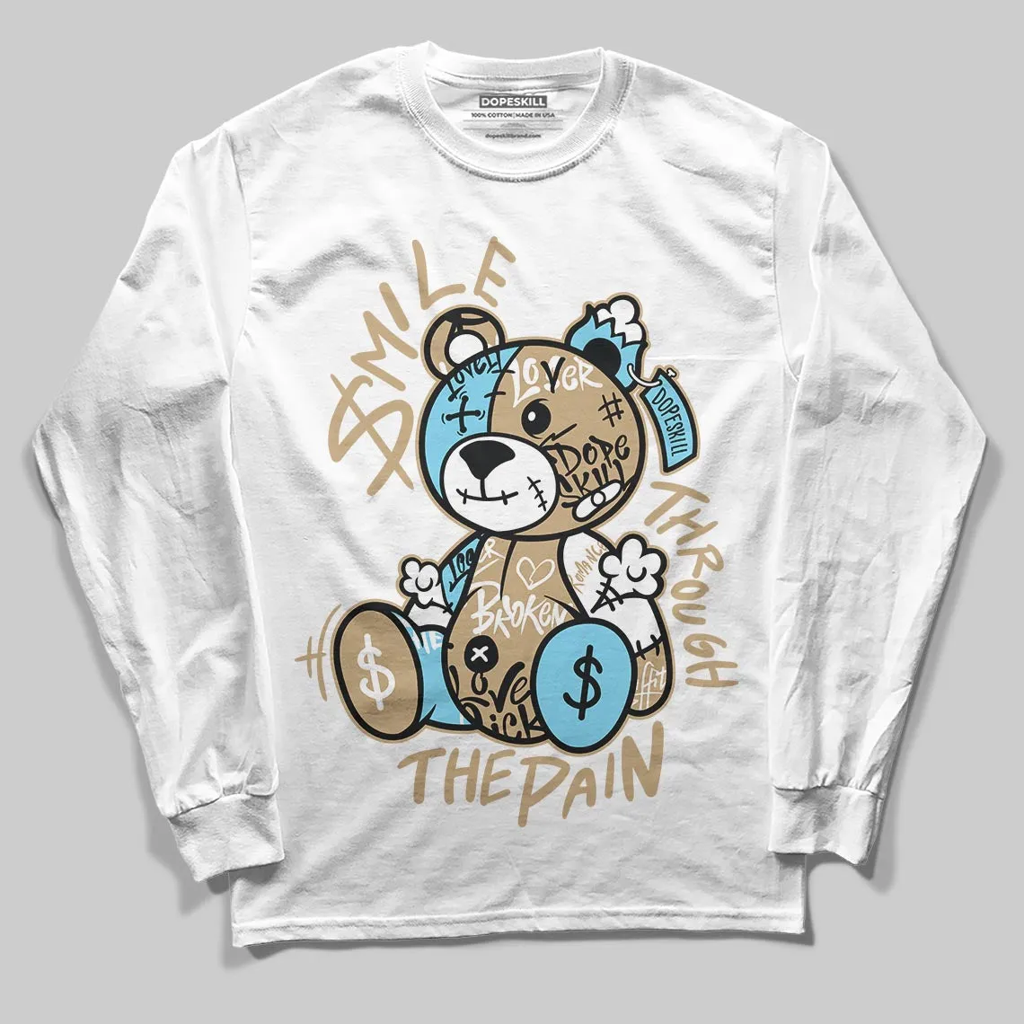 “H-Town” 11s DopeSkill Long Sleeve T-Shirt Smile Through The Pain Graphic sold by DopeSkill product image thumbnail 2