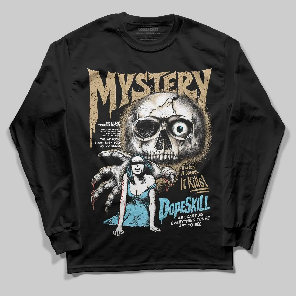 “H-Town” 11s DopeSkill Long Sleeve T-Shirt Mystery Ghostly Grasp Graphic sold by DopeSkill