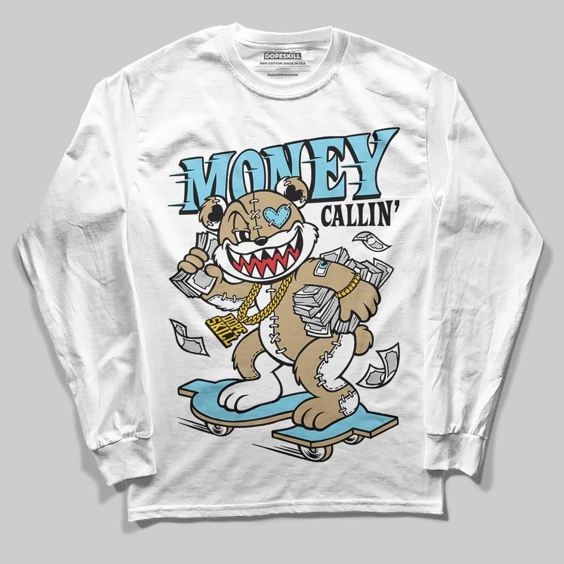 “H-Town” 11s DopeSkill Long Sleeve T-Shirt Money Callin' Graphic sold by DopeSkill product image thumbnail 2