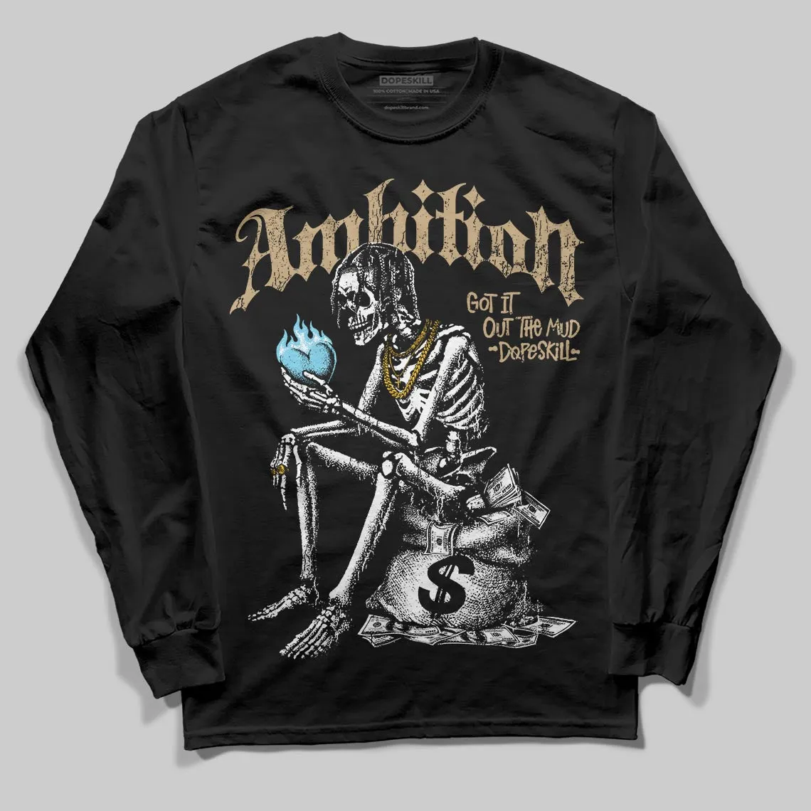 “H-Town” 11s DopeSkill Long Sleeve T-Shirt Ambition Graphic sold by DopeSkill