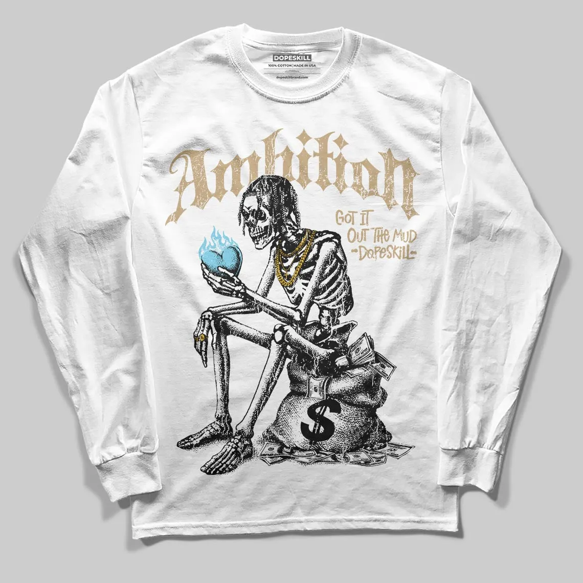 “H-Town” 11s DopeSkill Long Sleeve T-Shirt Ambition Graphic sold by DopeSkill product image thumbnail 2