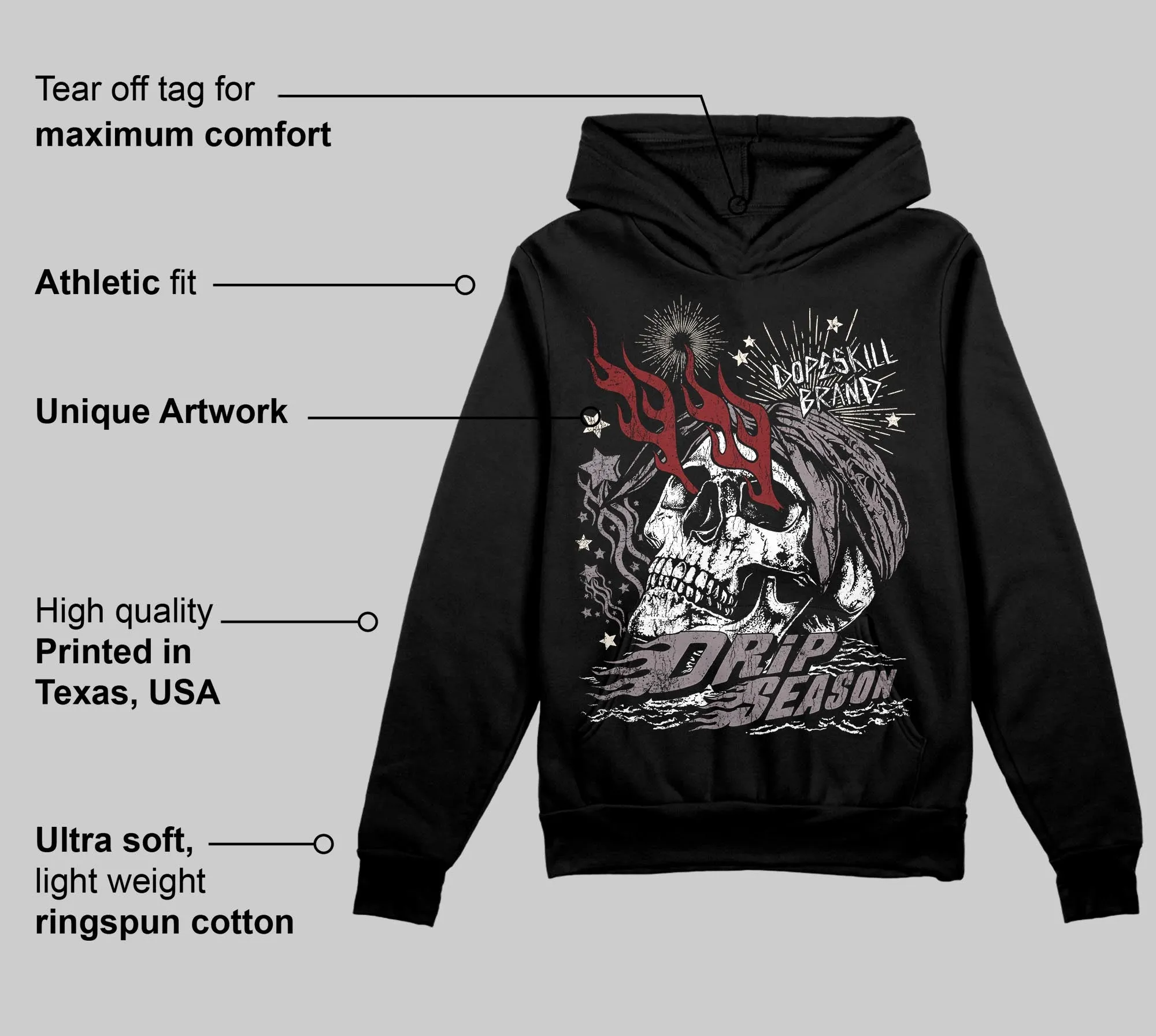 A Ma Maniére x Smokey Mauve 6s DopeSkill Hoodie Sweatshirt Drip Season Graphic sold by DopeSkill product image thumbnail 3