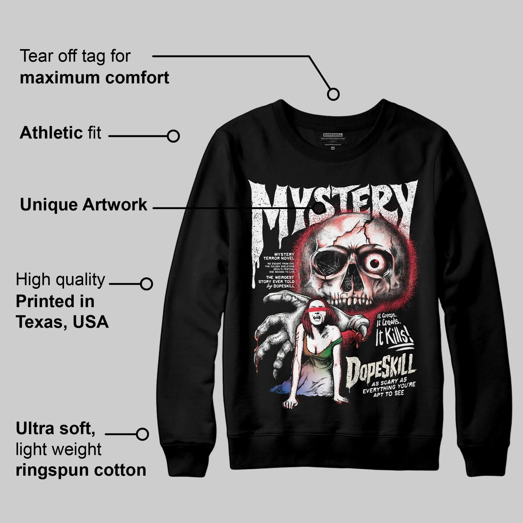 “285” Atlanta 11s DopeSkill Sweatshirt Mystery Ghostly Grasp Graphic sold by DopeSkill product image thumbnail 3