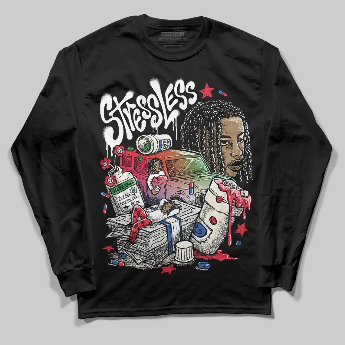 “285” Atlanta 11s DopeSkill Long Sleeve T-Shirt Stressless Graphic sold by DopeSkill