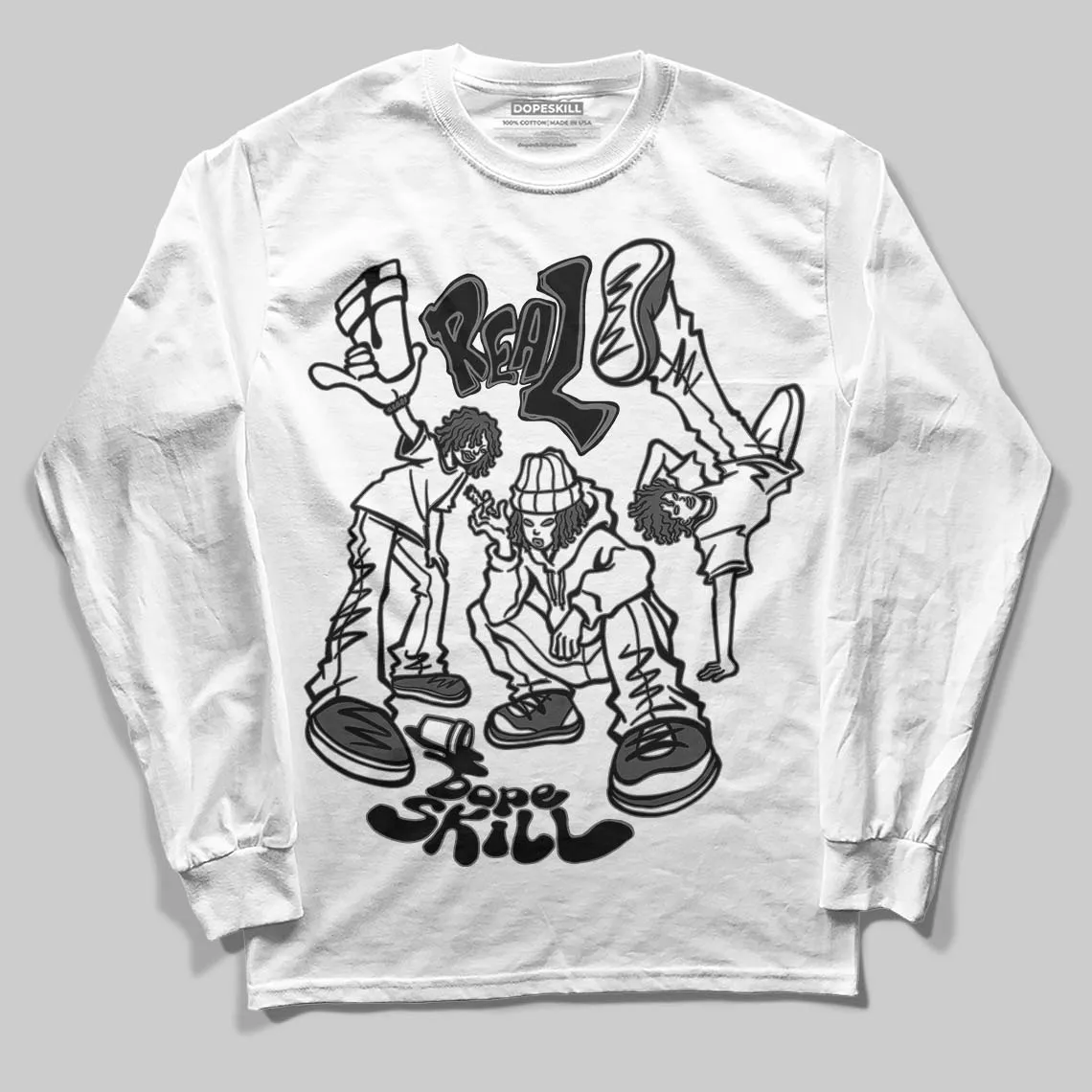 Black Cat 4s DopeSkill Long Sleeve T-Shirt Real Y2K Players Graphic sold by DopeSkill product image thumbnail 2