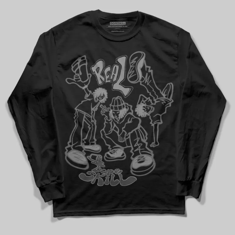 Black Cat 4s DopeSkill Long Sleeve T-Shirt Real Y2K Players Graphic sold by DopeSkill