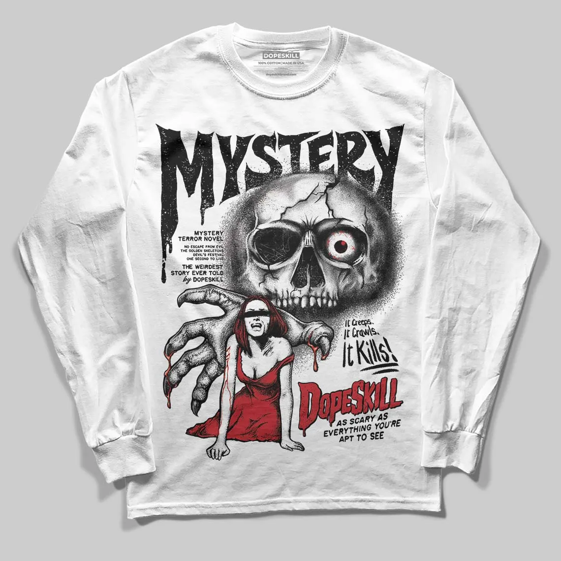 Black Cat 4s DopeSkill Long Sleeve T-Shirt Mystery Ghostly Grasp Graphic sold by DopeSkill product image thumbnail 2