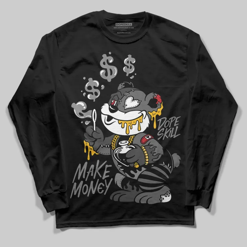 Black Cat 4s DopeSkill Long Sleeve T-Shirt Make Money Graphic sold by DopeSkill