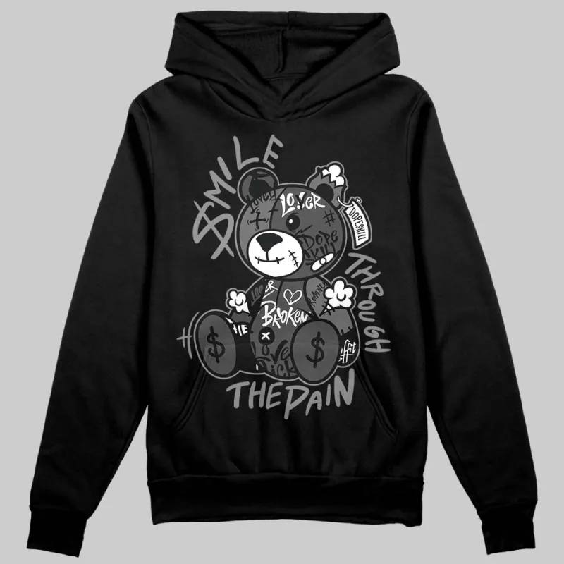 Black Cat 4s DopeSkill Hoodie Sweatshirt Smile Through The Pain Graphic sold by DopeSkill