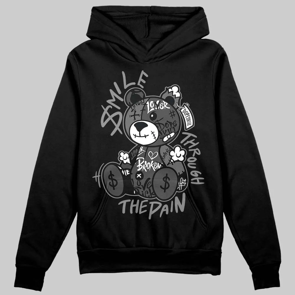 Black Cat 4s DopeSkill Hoodie Sweatshirt Smile Through The Pain Graphic sold by DopeSkill